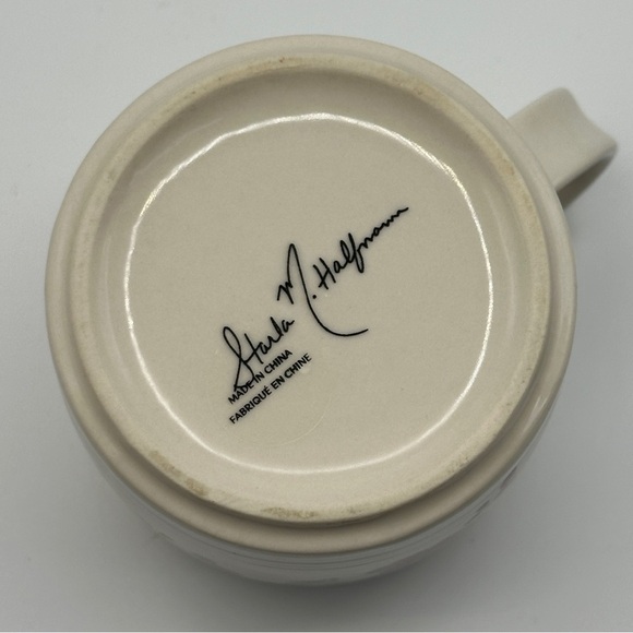 Petal Palette Starla M Halfmann Letter "C" Monogram Initial Mug Anthropologie - Picture 5 of 9